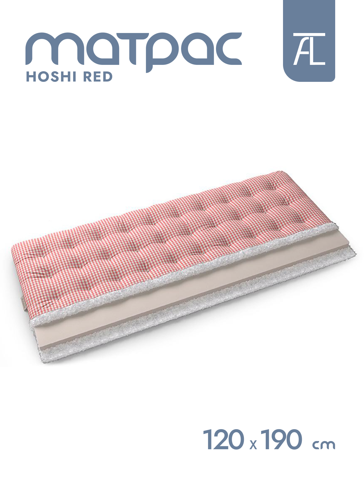 Матрас Mr.Mattress Hoshi red, 120х190 см