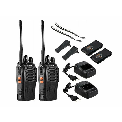 Рация BAOFENG BFS 888 2 штуки E62127888 - рация переносная рация с антенной рация с аккумулятором рации москва портативные радиостанции 218500₽