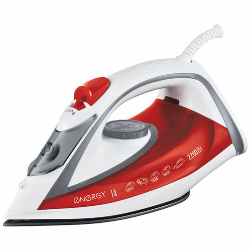 Утюг Energy EN-353 оранжевый 2200Вт пар спрей пар удар самооч тефлон подошва антинакипь 251400₽