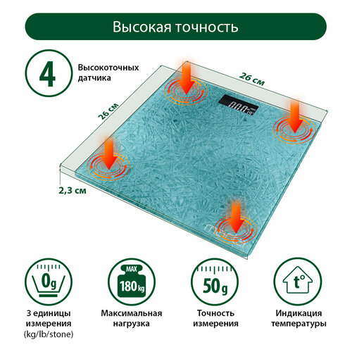 MARTA MT-1679 голубая бирюза {new} весы напольные сенсор, встроенный термометр marta mt 1679 голубой аквамарин new весы напольные сенсор встроенный термометр