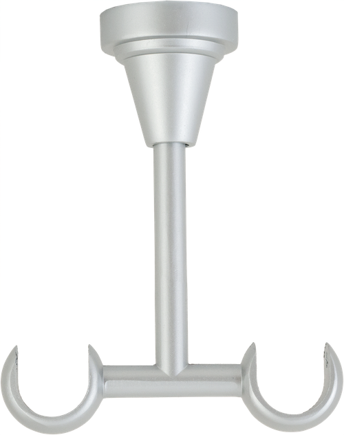 Держатель потолочный Orbis, металл, цвет серебро, 2 см