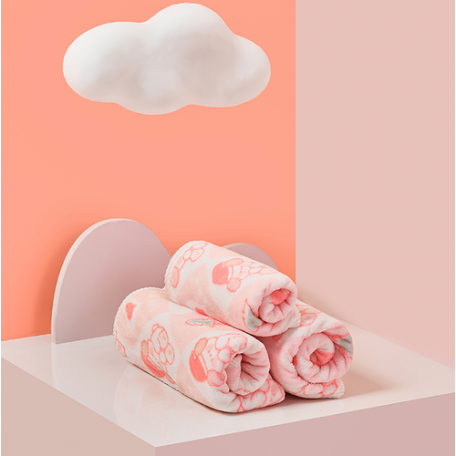 Полотенце для кошек, для собак Пинк NICOVAER (Розовый, 70*100 см)