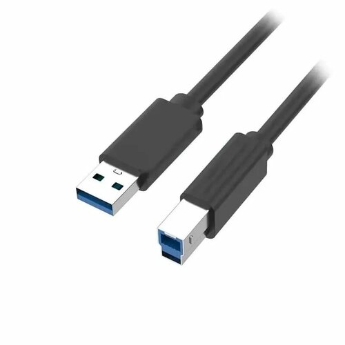 кабель usb3 0 am microb 5bites uc3002 005 0 5 метра Onten/Кабель для принтера AM - BM USB 3.0 Type-A - USB 3.0 Type-B 1,8м черный US106