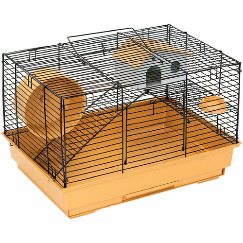 Клетка для мелких грызунов Eco Гоша-1 1 этаж бежевая 42 х 30 х 28 см (1 шт) автопоилка д грызунов 150мл гоша 1 2
