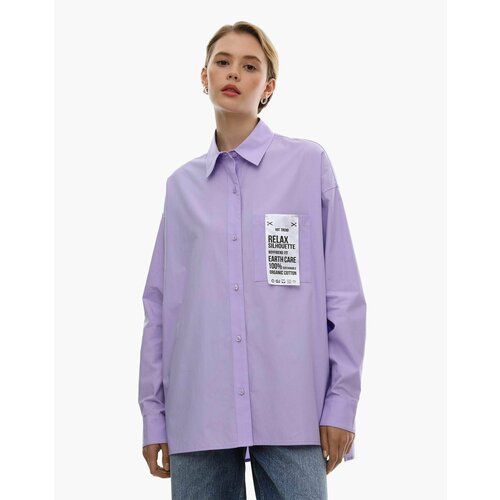 Блуза  Gloria Jeans, оверсайз, размер XXS/XS, фиолетовый