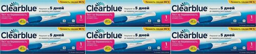 Изображение товара Тест на беременность Clearblue Plus, 6 уп