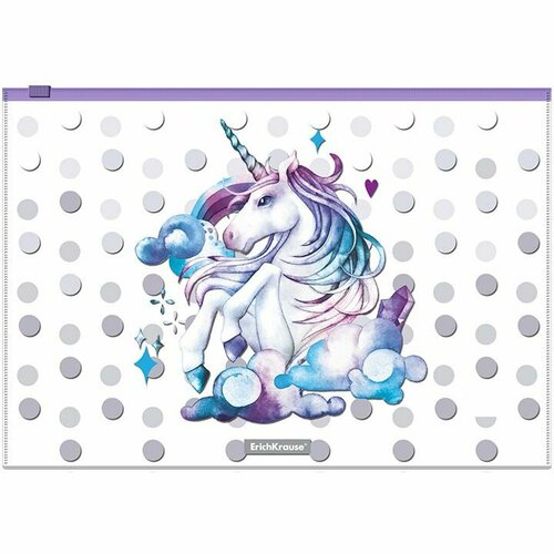 Zip-пакет пластиковый ErichKrause Dream Unicorn A4