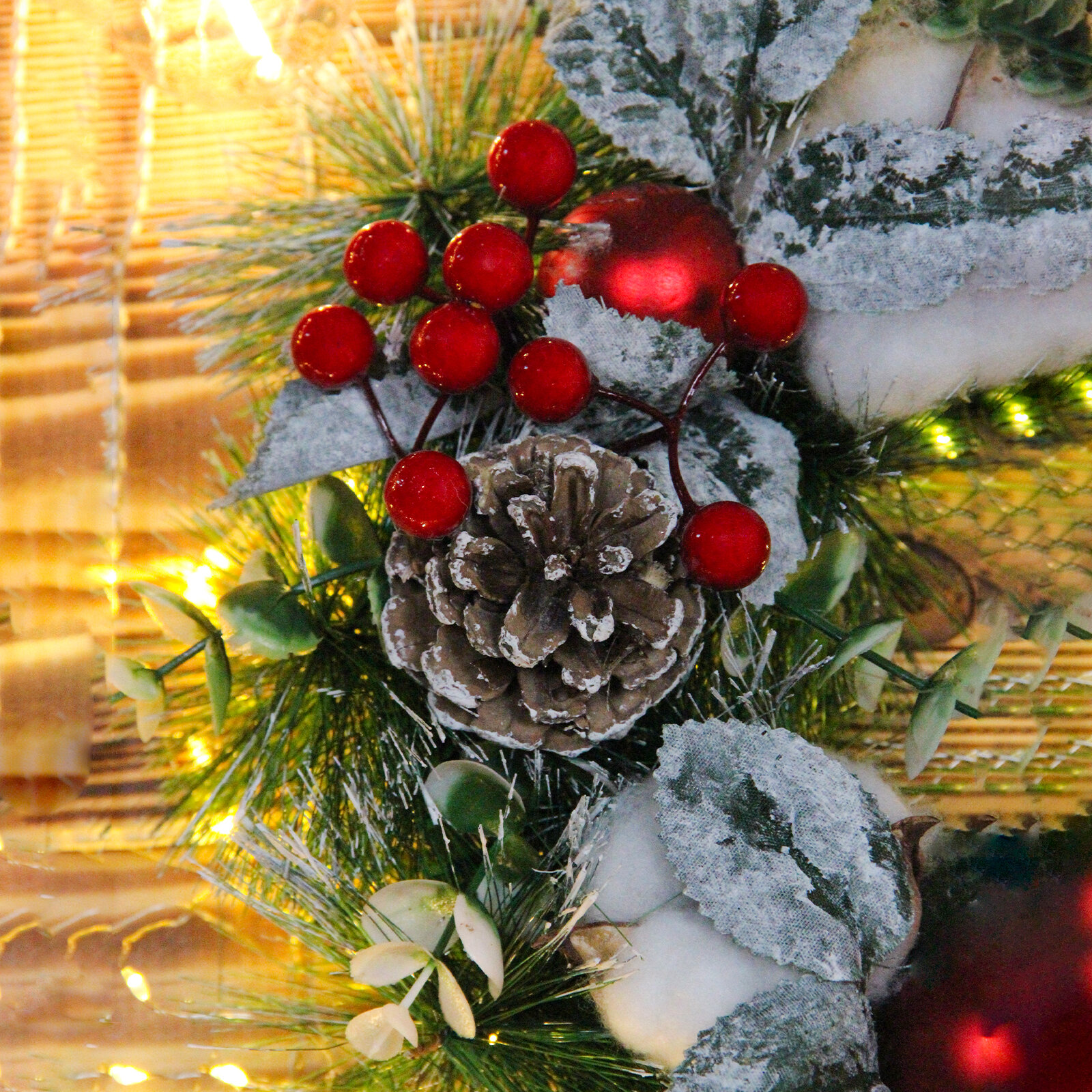 Венок новогодний, 30см — фото 1