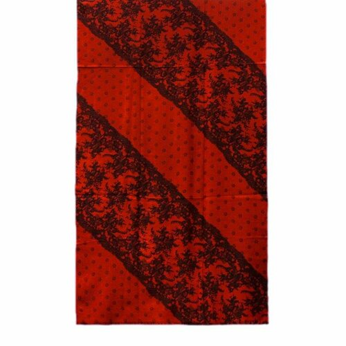 Палантин Marina D'Este, 180х70 см, красный, черный