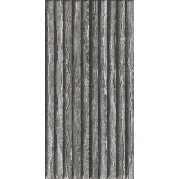 фото Плитка настенная Сити темно-серая рельеф 30х60 Axima