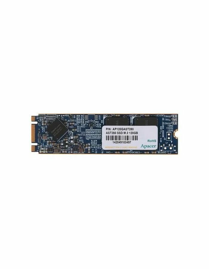 Накопитель SSD M.2 2280 Apacer AST280 120GB TLC SATA 6Gb/s 500/470MB/s IOPS 23K MTBF 1.5M RTL - фото №5