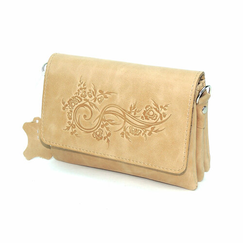 фото Сумка клатч kalinovskaya, фактура гладкая, бежевый