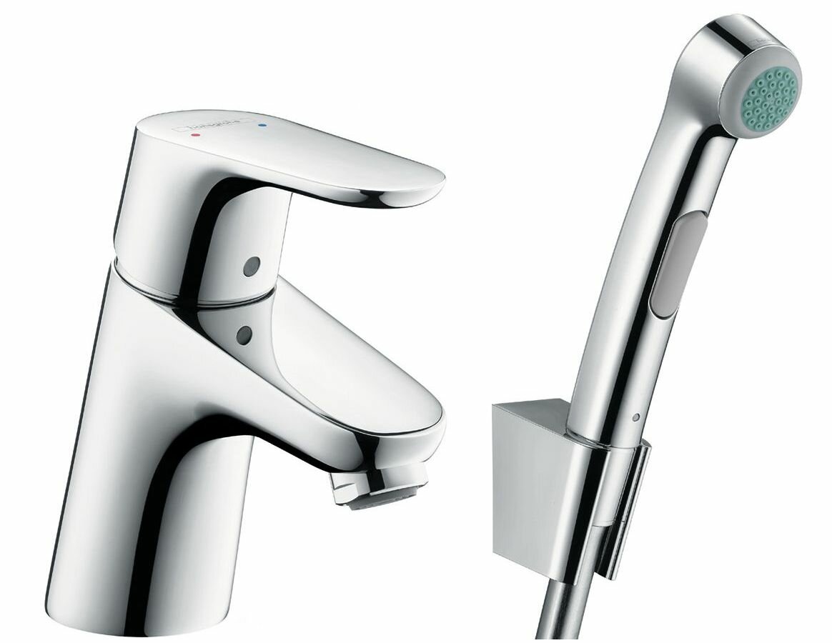 Смеситель для раковины с гигиеническим душем Hansgrohe Focus 31926000