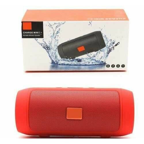Портативная блютуз колонка Charge Audio MINI 2 с Bluetooth-поддержкой - с FM воспроизведением с USB TF - стильная портативная акустика ВТ цвет красный 76000₽
