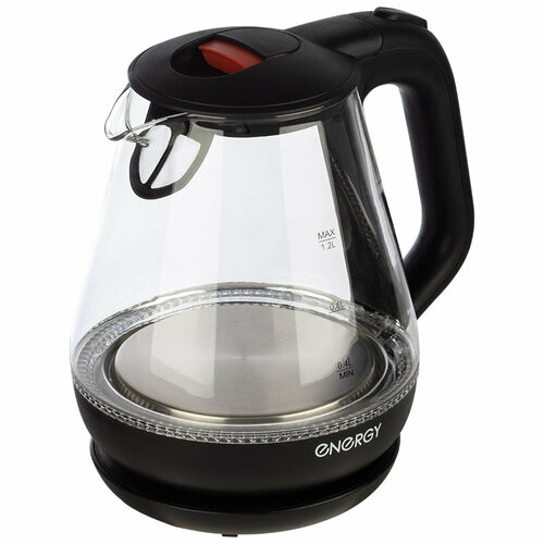 Чайник электрический 12Л 1370-1650ВТ диск стекло подсветка черн ENERGY 276900₽