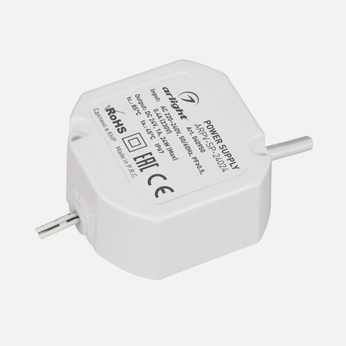 Изображение товара Блок питания ARPV-SP-24024 (24V, 1A, 24W) (Arlight, IP67 Пластик, 5 лет) 040950