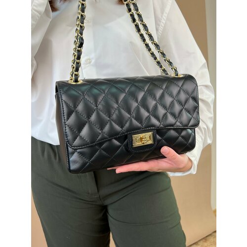 фото Сумка клатч sefaro, фактура стеганая, черный