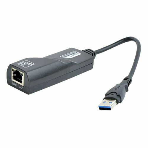 Сетевой адаптер Ethernet Gembird NIC-U3, USB 3.0, Fast Ethernet adapter, 1448519 сетевой адаптер gembird ethernet nic u4 usb 2 0 fast ethernet adapter