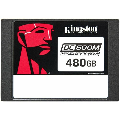 SSD накопитель Kingston SEDC600M/480G kingston 3840gb enterprise 2 5 sata 3 r560 w530mb s dc600m 3d tlc mtbf 2m 94 000 59 000 iops 7008tbw sedc600m 3840g