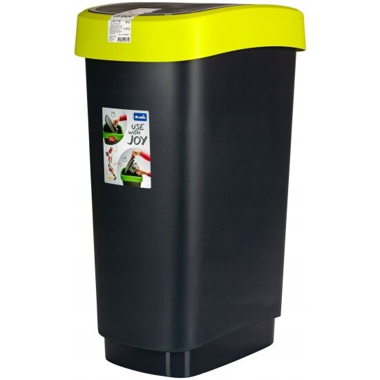 Ведро мусорное Rotho Swing bin с откидной крышкой 50 л (1754505070)
