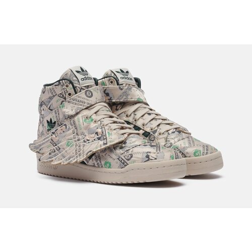 Кроссовки adidas, размер 38 EU, белый, бежевый adidas originals x jeremy scott forum hi wings 4 0