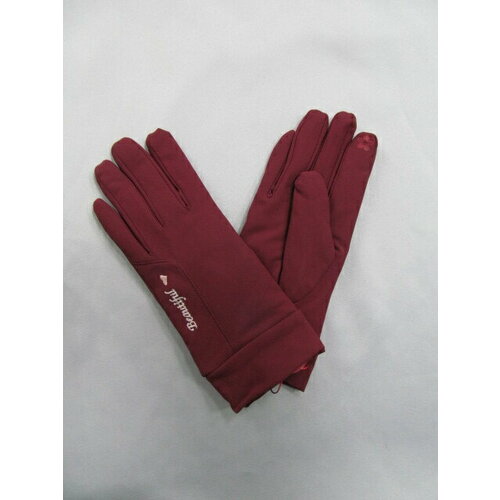 Перчатки, демисезон/зима, размер OneSize, бордовый