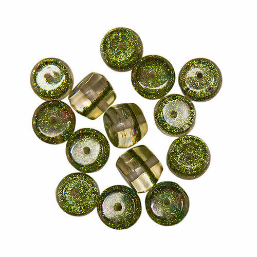 Пластмассовые трапеция салатовый цвет 10 шт 6 мм