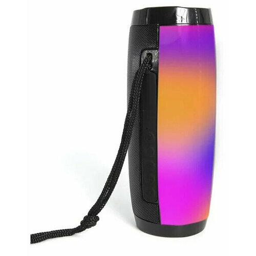 Портативная колонка 157 с подсветкой - Беспроводная колонка колонка с радио Bluetooth колонка колонка с беспроводным подключением aux bluetooth usb microSD 10 Вт Колонка Для смартфона С зарядкой Черная 128000₽