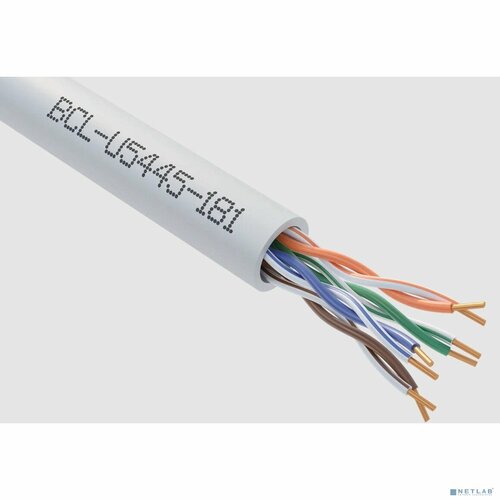 Bion Cable Кабель Кабель витая пара Bion BCL-U5445-181 U/UTP, кат.5e, 4x2x0,455мм AWG 25, медь, одножильный, PVC, для внутренней прокладки, 305м, серый Серый bion cable кабель витая пара bion bcl u5440 181 u utp кат 5e 4x2x0 40мм awg 26 медь одножильный pvc для внутренней прокладки 305м серый