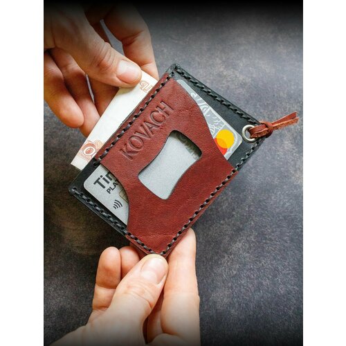 Картхолдер KOVACH, коричневый, черный