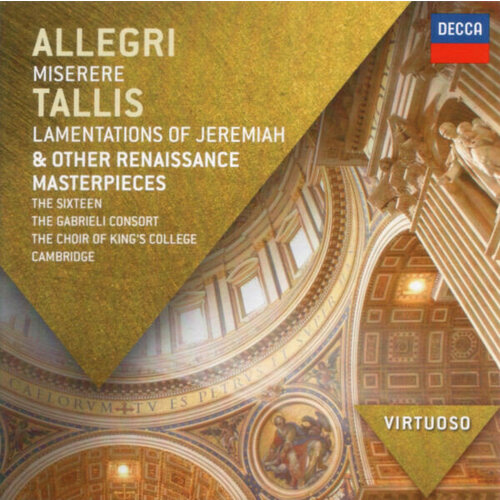 Allegri Gregorio CD Allegri Gregorio Miserere audio cd thomas tallis volume 6 chapelle du roi
