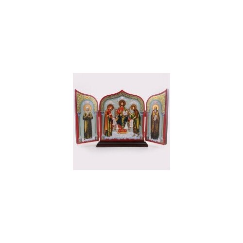 Складень-триптих с предстоящими (Св. Матрона и Прп. Сергий) #136834