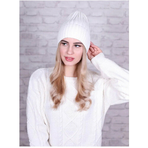 фото Шапка бини mi ropa, размер 52/60, белый