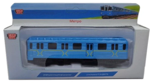 Технопарк. "Вагон метро" арт. SB-16-06/ SB-16-06-R-WB металл. инерц. 15см, открыв. дверь цвет в асс SB-16-06/