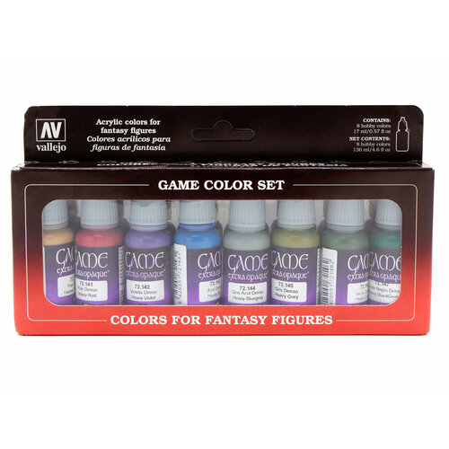 Набор акриловых красок Vallejo серии Game Color Set - Game Extra Opaque 72294 (8 красок по 17 мл)