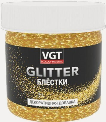 Изображение товара Декоративная Добавка Блестки VGT Gallery Pet Glitter 0.05кг Золото.