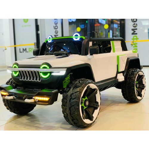 Электромобиль детский Jeep 4WD WN-1122 белый полный привод 4WD