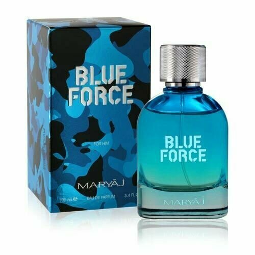 Купить Мужская парфюмерная вода MARYAJ BLUE FORCE, парфюмированная вода мужская, мужские духи, парфюм и парфюмерия, подарок для мужчин MEN, 100 мл
