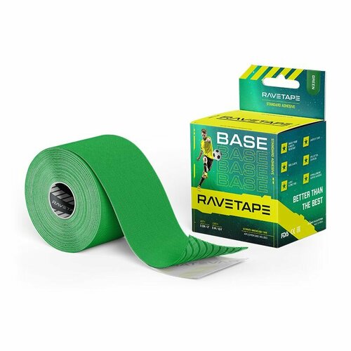 фото Кинезиотейп ravetape base, 1 штука (5 х 500 сантиметров)