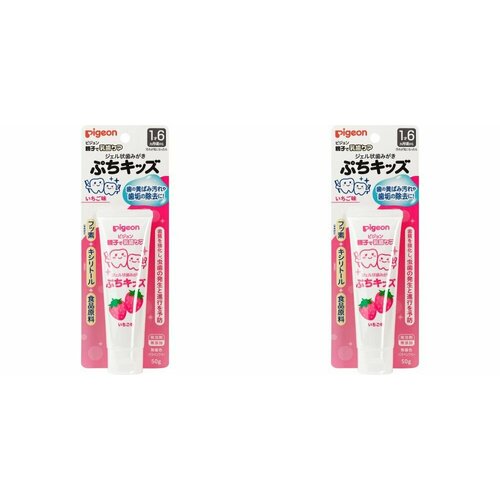 Pigeon Зубной гель с ароматом клубники с 15 лет 50 г 2 шт 1458₽