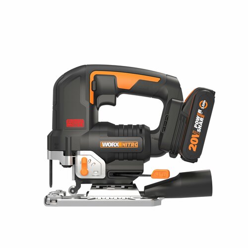 Лобзик аккумуляторный бесщёточный WORX W542 20В 25Ач х1 ЗУ 2А кейс 22330₽