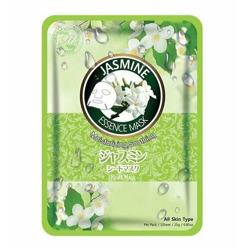 Успокаивающая тканевая маска для лица с экстрактом жасмина MITOMO 