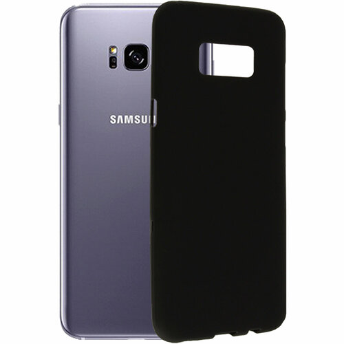 чехол накладка vixion tpu для samsung galaxy s8 галакси с 8 с подкладкой голубой красные туфли Силиконовый чехол для Samsung Galaxy S8+ G955 черный 1.2мм