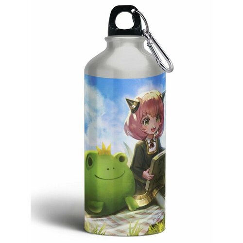 Бутылка спортивная, туристическая фляга, аниме семья шпиона - 7107