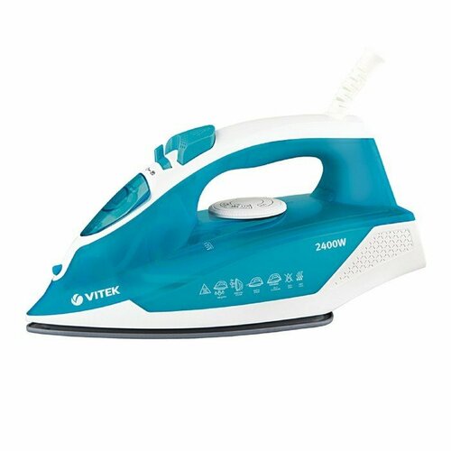 Утюг Vitek VT-8307 B 2400 Вт керамическая подошва 260 мл синий 560300₽