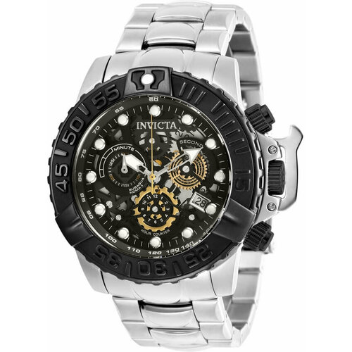 фото Наручные часы invicta мужские наручные часы invicta subaqua noma ii 20525 хронограф браслет скелетон, серебряный, черный