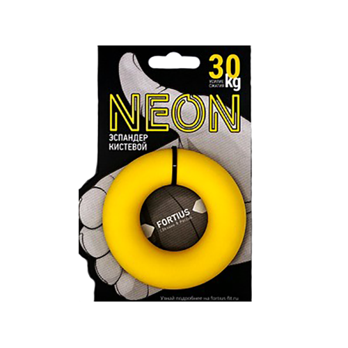 Эспандер кистевой Fortius Neon 30 кг. (One Size) кистевой эспандер кольцо нагрузка 30 кг