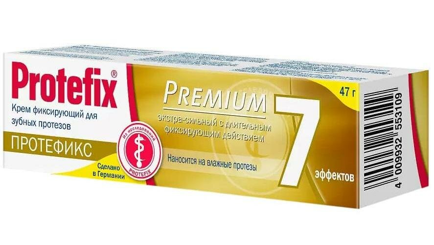 Протефикс Премиум, крем для фиксации зубных протезов, 40 мл