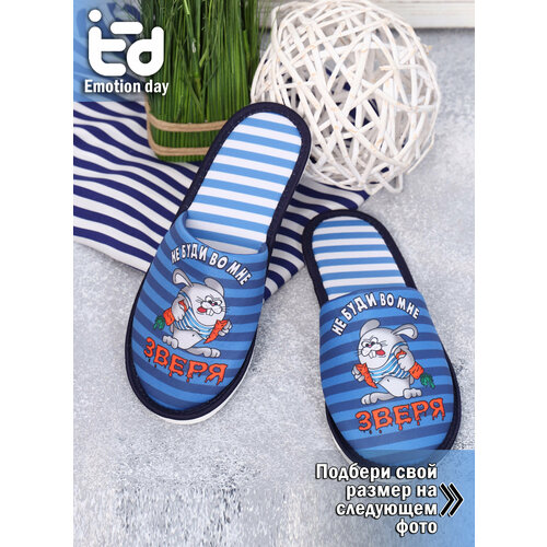 фото Тапочки emotion day, размер 40-41, голубой