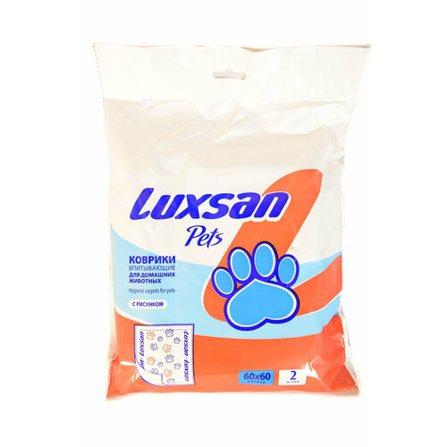 Luxsan Pets Premium коврики впитывающие для животных 60х60см, 2шт